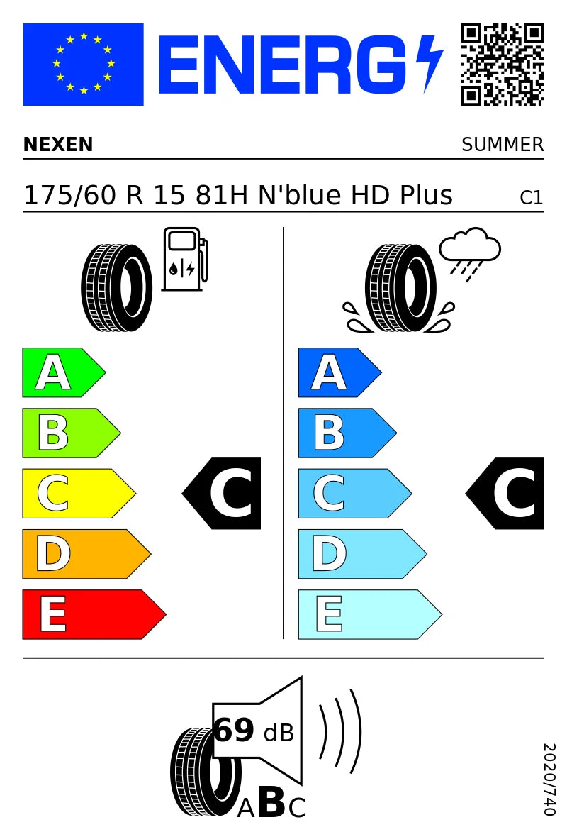 PNEUMATICI NUOVI NEXEN 175/60 R15 81H TL NBLUE HD PLUS ESTIVO