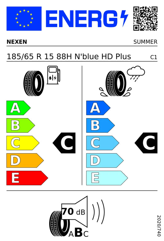 PNEUMATICI NUOVI NEXEN 185/65 R15 88H TL NBLUE HD PLUS ESTIVI