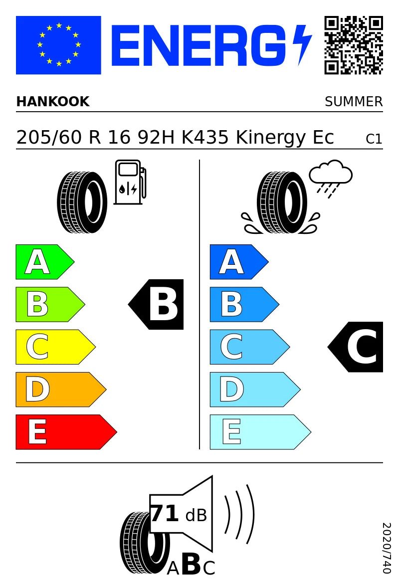 PNEUMATICI NUOVI HANKOOK 205/60 R16 92H TL KINERGY ECO2 K435 ESTIVI