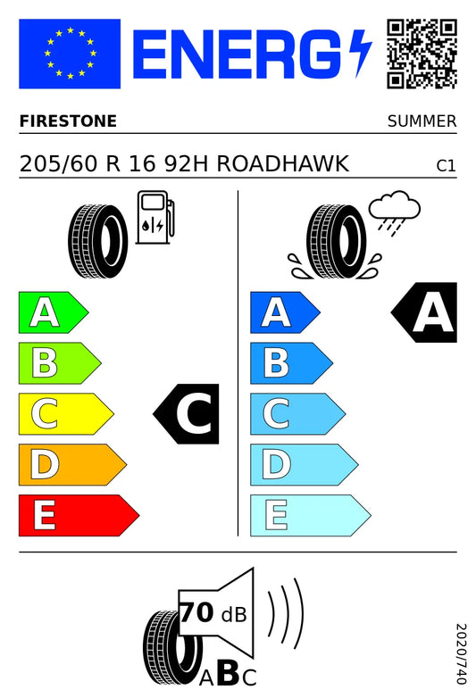 PNEUMATICI NUOVI FIRESTONE205/60 R16 92H TL ROADHAWK 2 ESTIVI