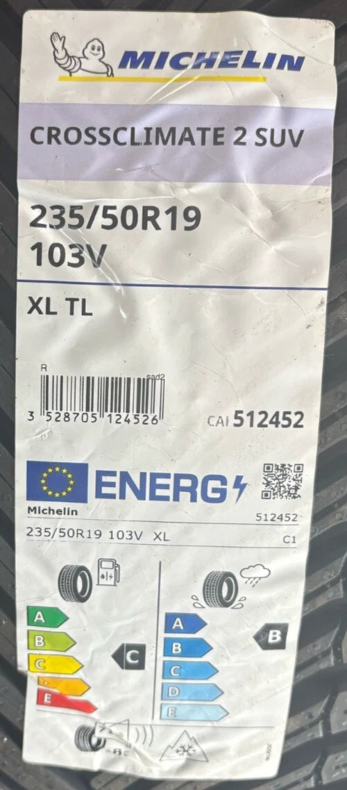 PNEUMATICI NUOVI MICHELIN 235/50 R19 CROSSCLIMATE2 SUV 103V XL 4SEASON