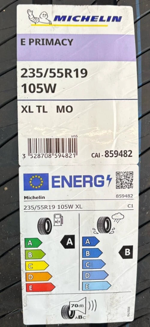 PNEUMATICI NUOVI MICHELIN 235/55 R19 E PRIMACY 105WXL ESTIVO